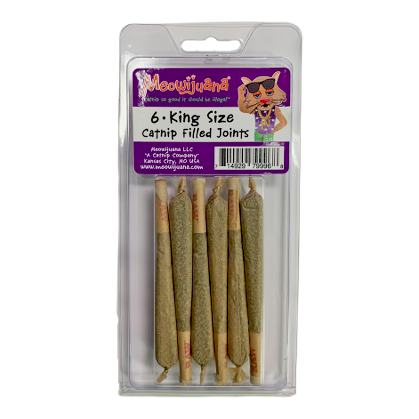 Meowijuana King Size Catnip Filled Joints 6pcs