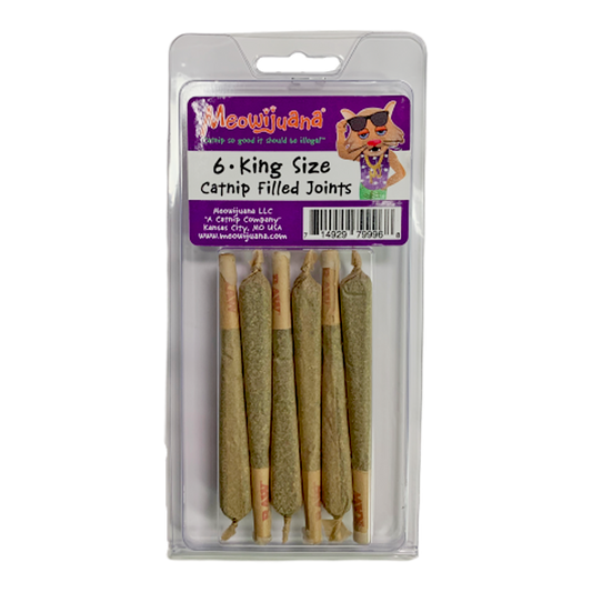 Meowijuana King Size Catnip Filled Joints 6pcs