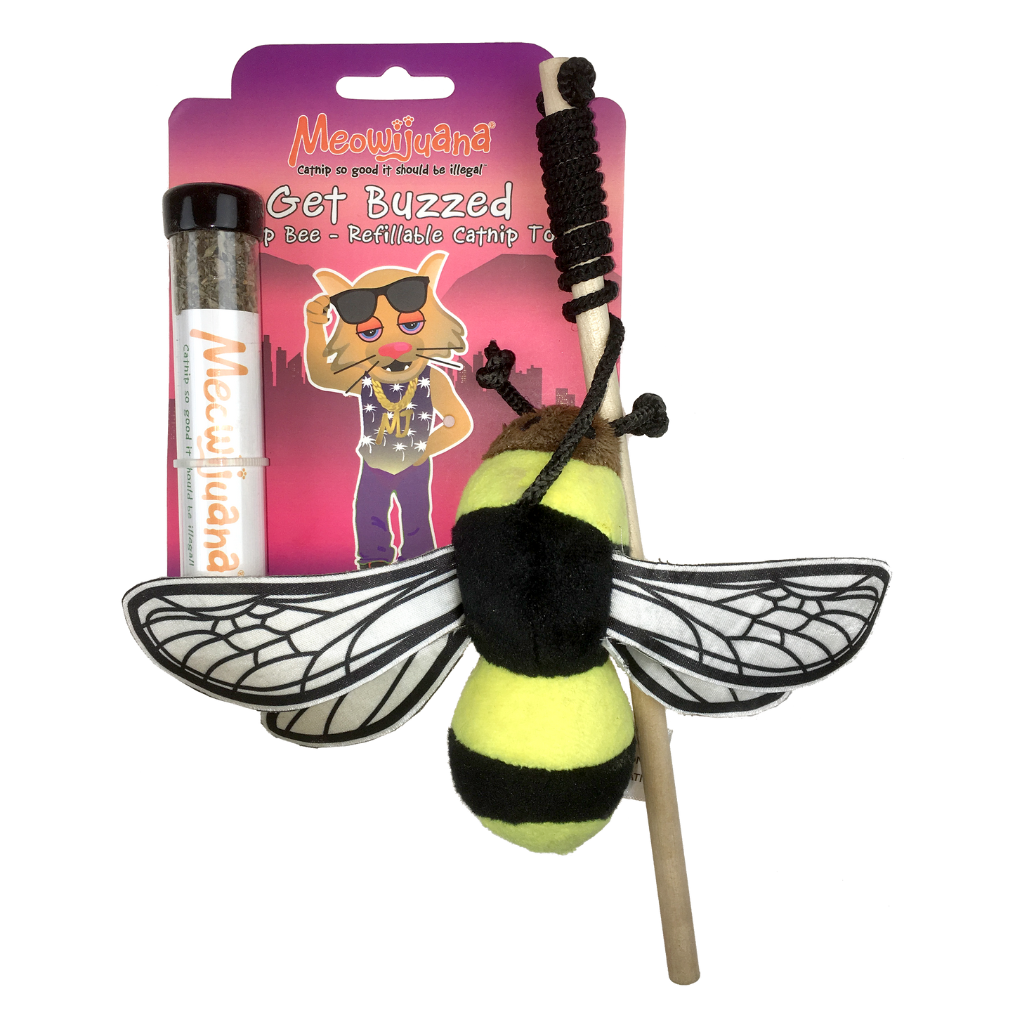 Meowijuana Get Buzzed Refillable Bee w/Wand