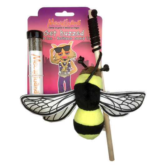 Meowijuana Get Buzzed Refillable Bee w/Wand