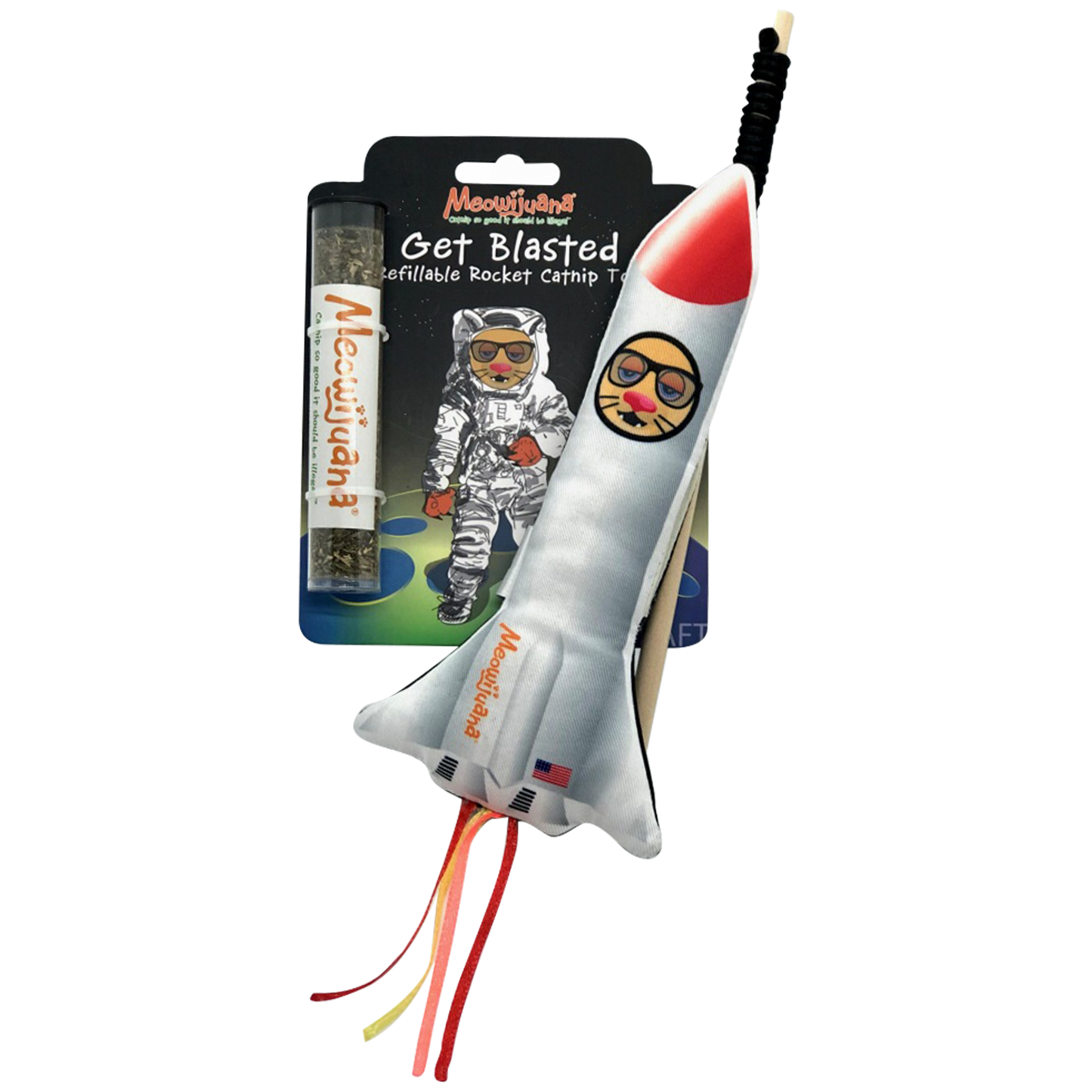 Meowijuana Get Blasted Refillable Rocket w/Wand