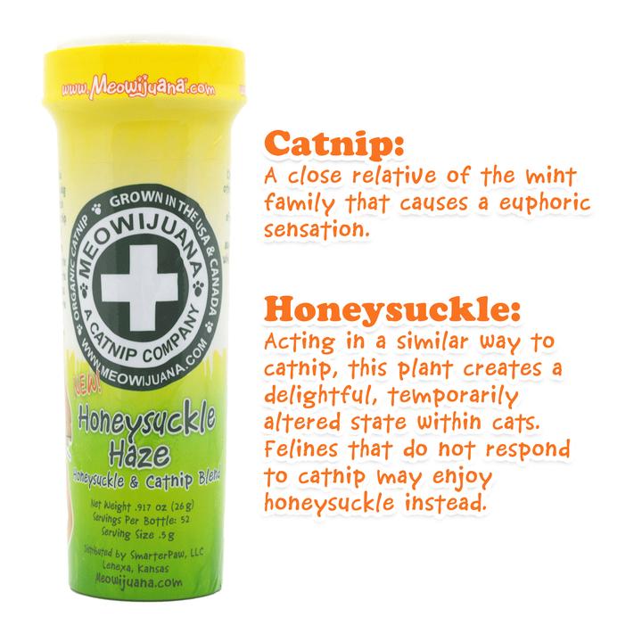 Meowijuana Honeysuckle Haze Catnip and Honeysuckle Blend 26g