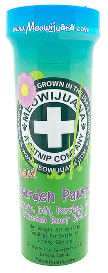 Meowijuana Garden Pawty Catnip, Dill, Parsley & Valerian Root Blend 26g