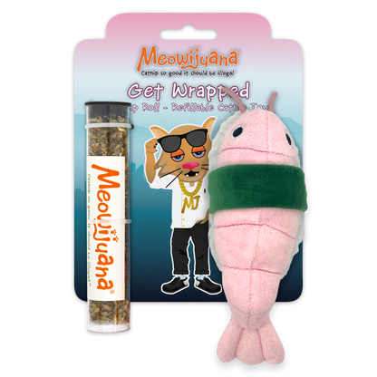 Meowijuana Get Wrapped Refillable Shrimp Roll Sushi