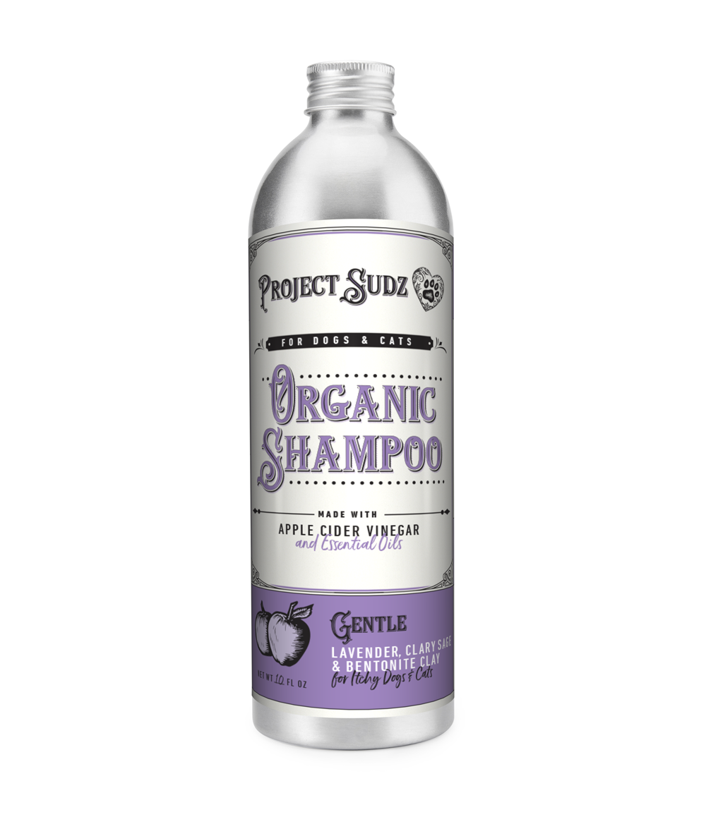 Project Sudz Gentle Organic Liquid Shampoo for Dogs and Cats 10 fl oz