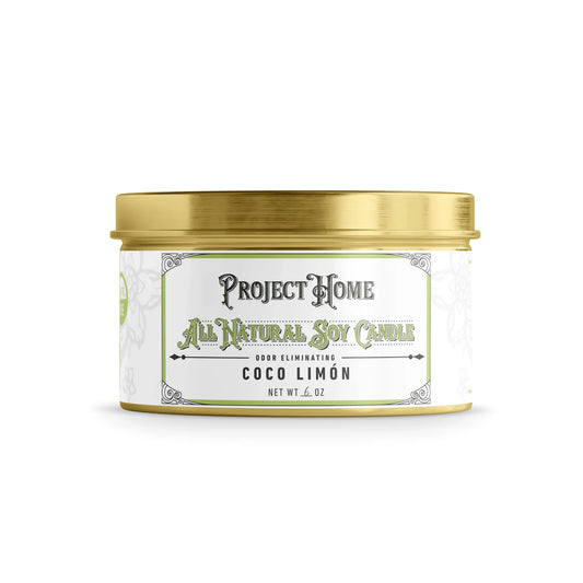 Project Home All Natural Soy Candle Coco Limon 6 oz