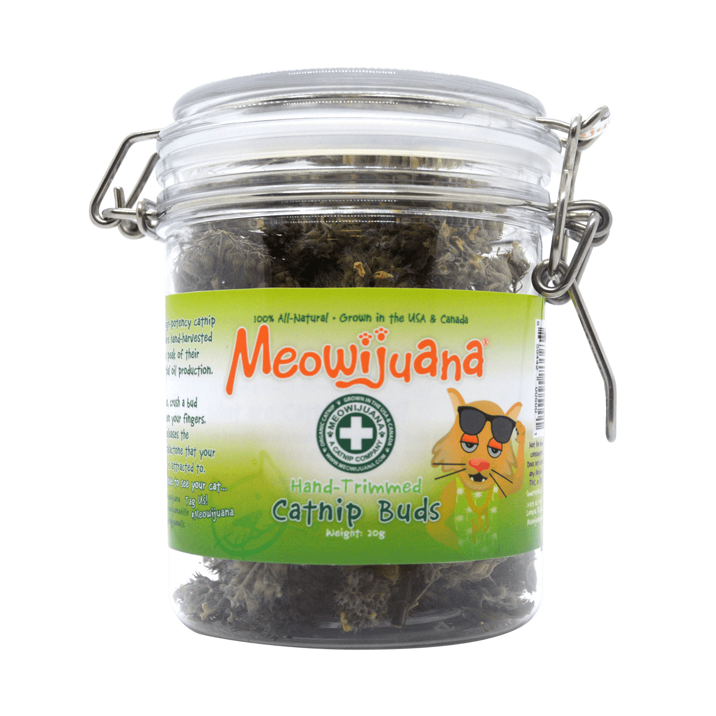 Meowijuana Jar of Catnip Buds 20g