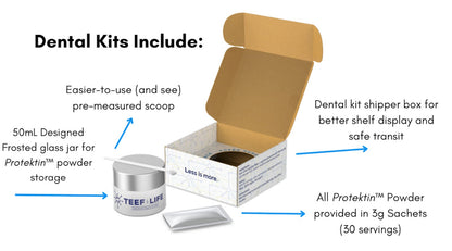 TEEF for Life - Protektin42+K™ - Dental Kit: Powder Water Additive for All Pets + Kidney Care