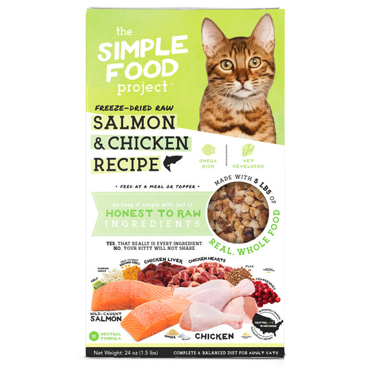 Simple Food Project - Salmon & Chicken Recipe for Adult Cats