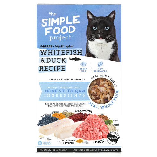 Simple Food Project - Whitefish & Duck Recipe for Adults Cats